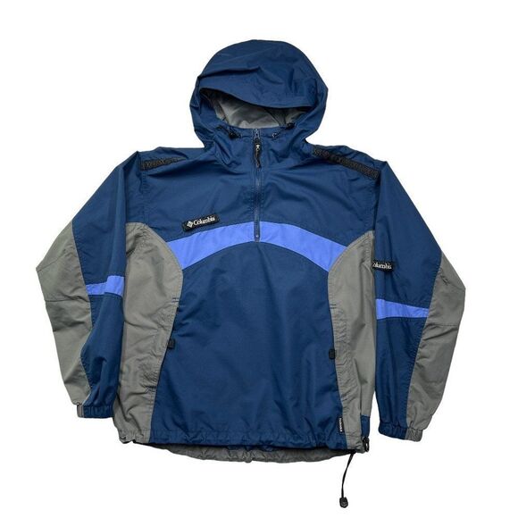 Columbia Women's Vintage 1/4 Zip Vented & Hooded Rain Jacket - Picture 1 of 11